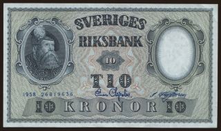 10 kronor, 1958