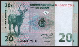 20 centimes, 1997