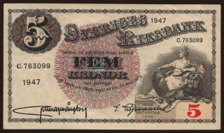 5 kronor, 1947
