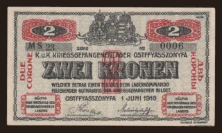 Ostffyasszonyfa, 2 korona, 1916