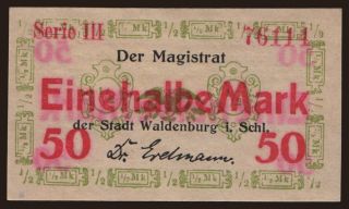 Waldenburg, 50 Pfennig, 191?