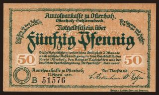 Osterholz, 50 Pfennig, 1921