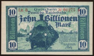 Karlsruhe, 10.000.000.000.000 Mark, 1923