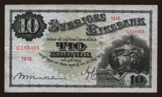 10 kronor, 1915