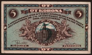 Budapest/ Sokszorosító Ipar R.T., 5 korona, 1921