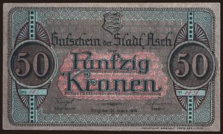 Asch, 50 Kronen, 1918