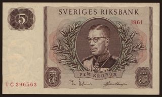 5 kronor, 1961