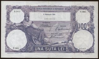 100 lei, 1921