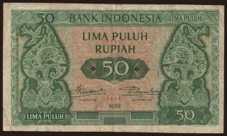 50 rupiah, 1952