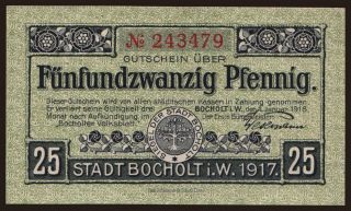 Bocholt, 25 Pfennig, 1917