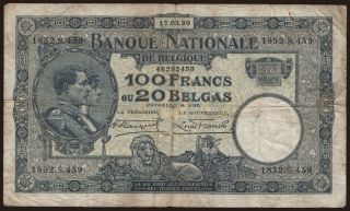 100 francs, 1930