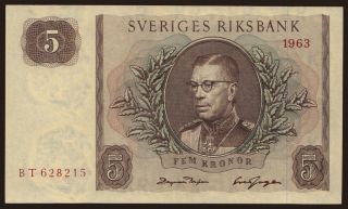 5 kronor, 1963