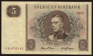5 kronor, 1962