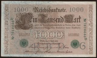 1000 mark, 1910