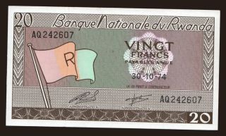 20 francs, 1974