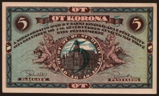 Budapest/ Sokszorosító Ipar R.T., 5 korona, 1921