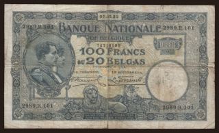 100 francs, 1932