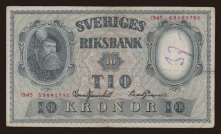 10 kronor, 1945