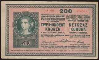 200 korona, 1918