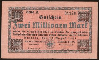 Dresden, 2.000.000 Mark, 1923