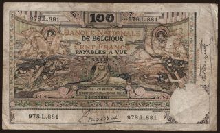 100 francs, 1920