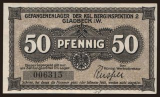 Gladbeck/ Berginspektion 2, 50 Pfennig, 191?