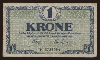 1 krone, 1920