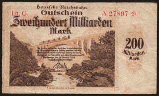 Karlsruhe, 200.000.000.000 Mark, 1923