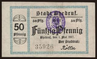 Ohrdurf, 50 Pfennig, 1917