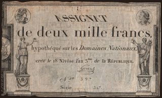 2000 francs, 1795