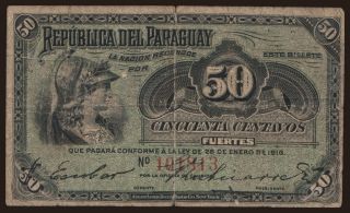 50 centavos, 1916