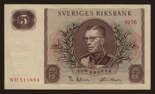 5 kronor, 1956