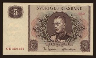 5 kronor, 1959