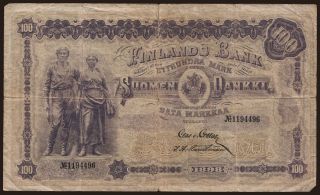 100 markkaa, 1898