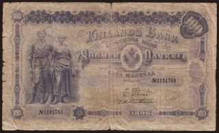 100 markkaa, 1898