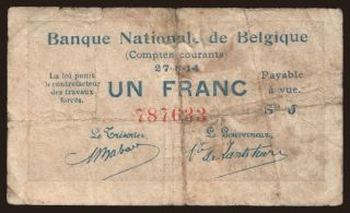 1 franc, 1914
