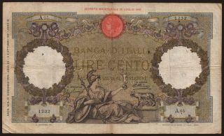 100 lire, 1933