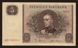 5 kronor, 1960