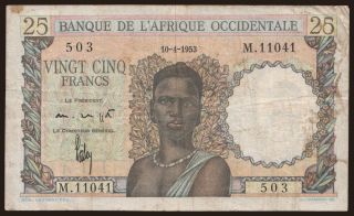 25 francs, 1953