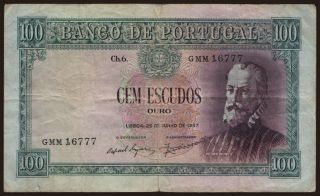 100 escudos, 1957