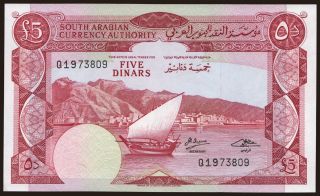 5 dinars, 1965