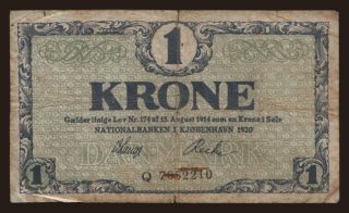 1 krone, 1920