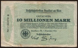 Frankfurt am Main, 10.000.000 Mark, 1923