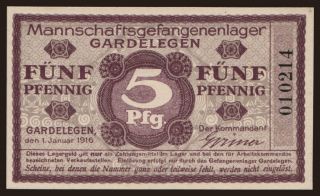 Gardelegen, 5 Pfennig, 1916