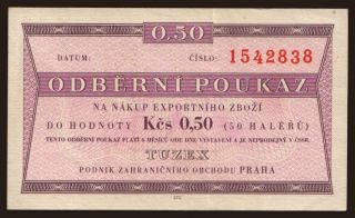 Tuzex, 0.50 korun, 196x