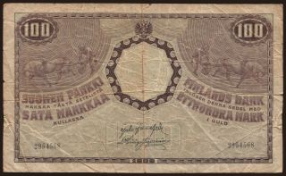 100 markkaa, 1909
