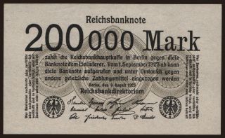 200.000 Mark, 1923