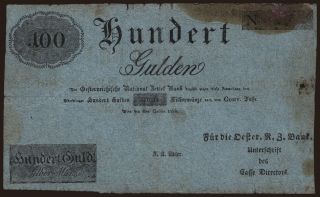 100 Gulden, 1816, formular