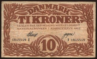 10 kroner, 1922