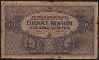 10 korun, 1919